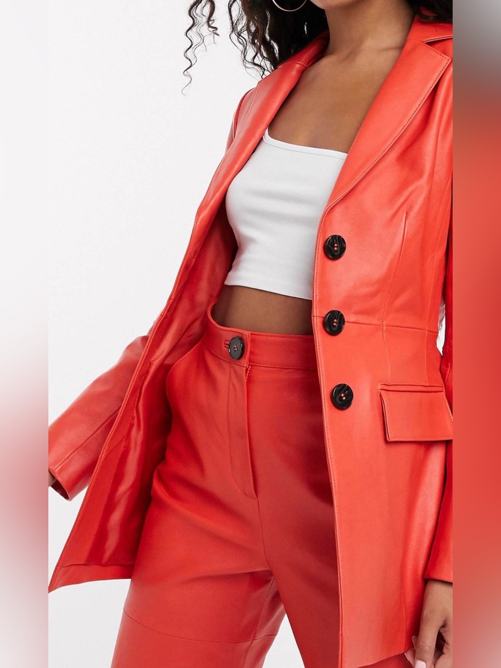 AVEC LES FILLES RED BLAZER JACKET SMALL